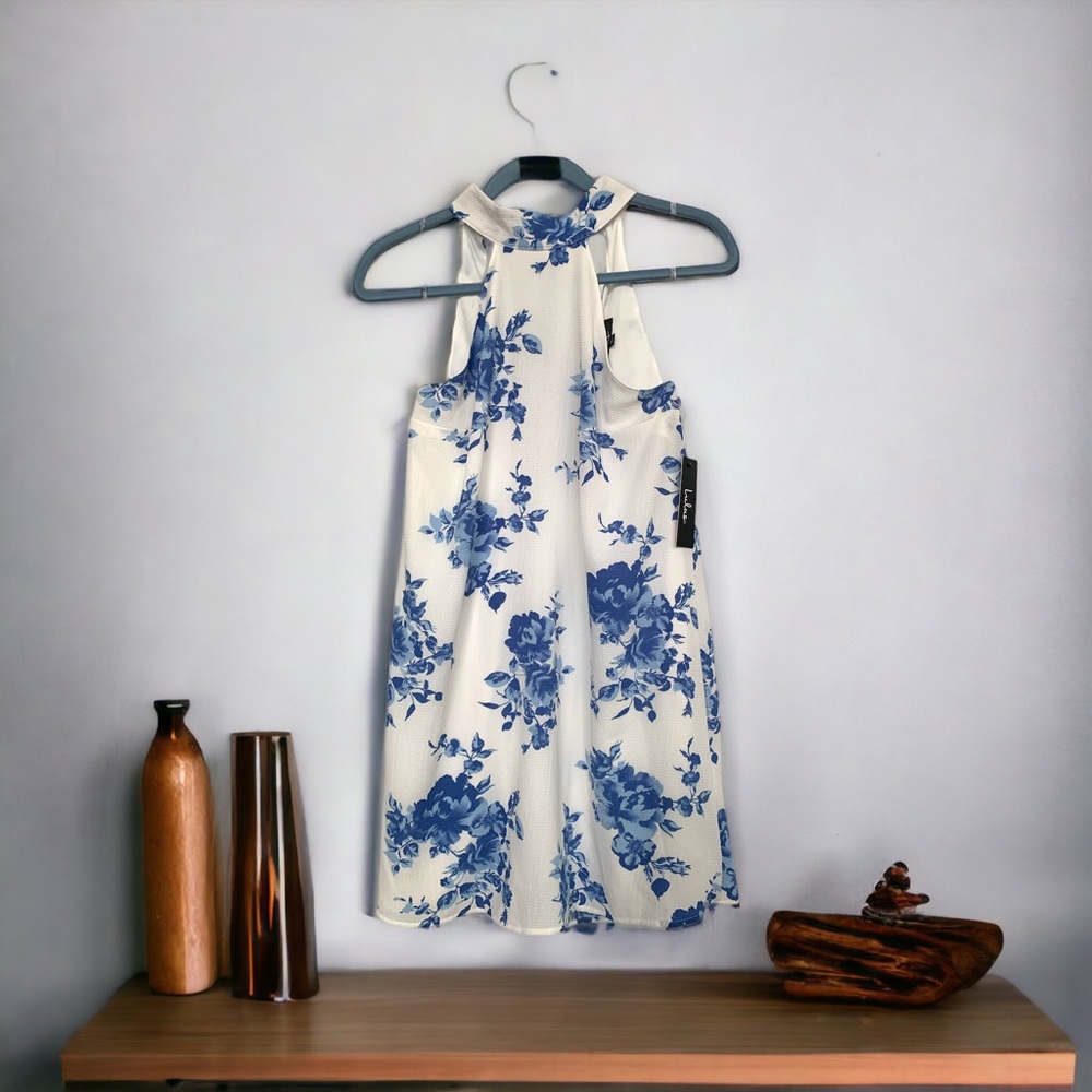 🆕 Lulu’s Floral Halter A-Line Dress, Size Small